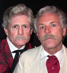 Tom Maguire and Randy Maple as Bret Harte and Mark Twain