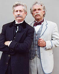 Tom Maguire and Randy Maple as Bret Harte and Mark Twain